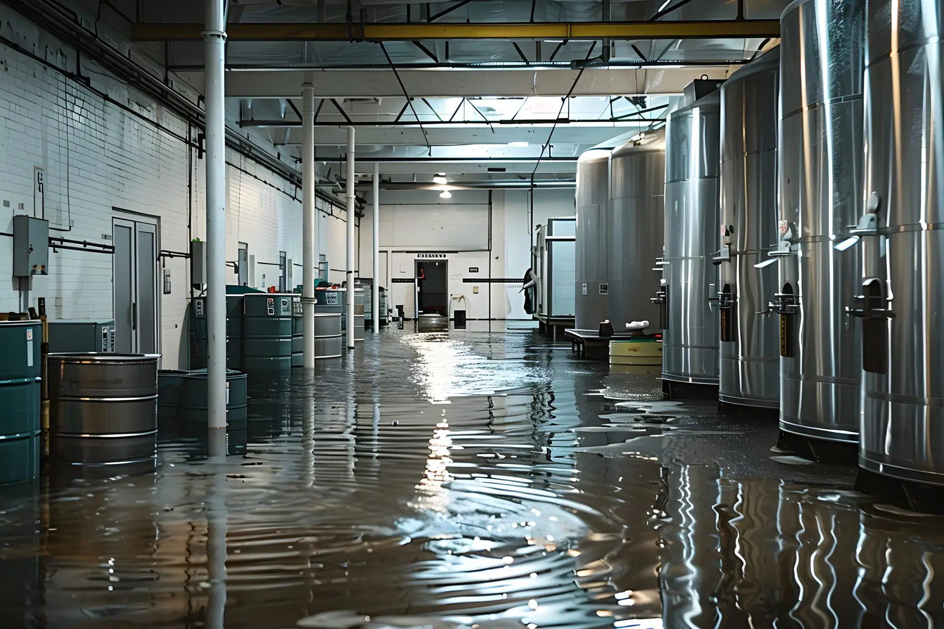 commercial industrial water damage restoration